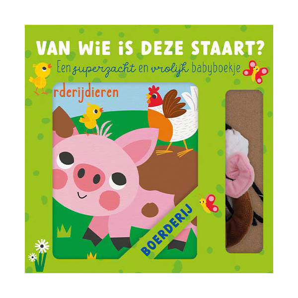 Load image into Gallery viewer, Lantaarn publishers van wie is deze staart? boerderij babyboek