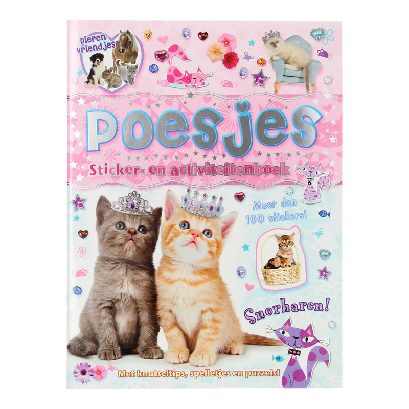 Afbeelding laden in galerijviewer, Dierenvriendjes - poesjes sticker- en activiteitenboek