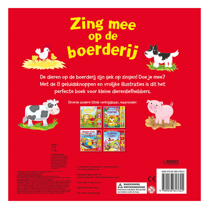 Afbeelding laden in galerijviewer, Rebo publishers geluidboek zing mee op de boerderij
