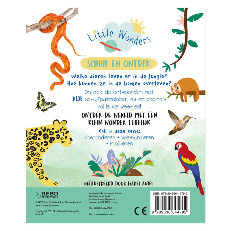 Load image into Gallery viewer, Rebo publishers jungledieren schuif en ontdek