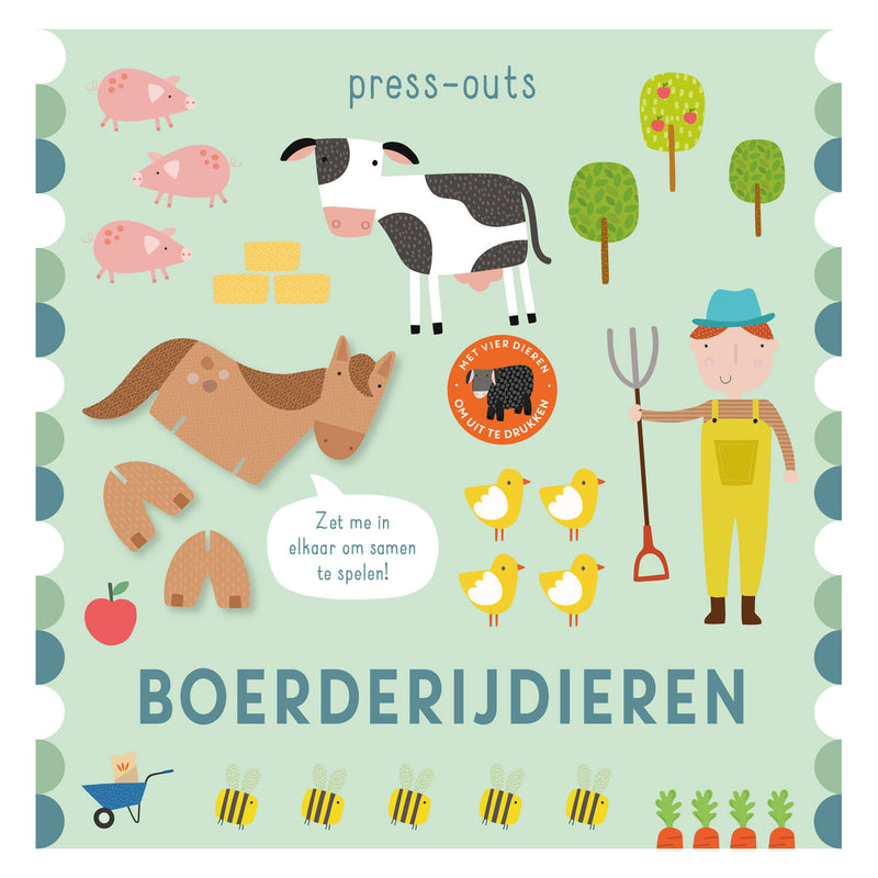 Load image into Gallery viewer, Rebo publishers kartonboek press-outs - boerderijdieren