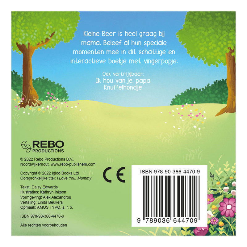 Load image into Gallery viewer, Rebo publishers ik hou van je, mama - vingerpopboek