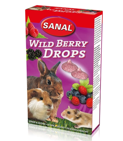 Load image into Gallery viewer, Sanal Knaagdier 3-pack drops yogurt salad wild berry