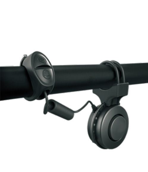 Load image into Gallery viewer, Mirage Fietshoorn T-002 80 90dB 6,5 cm ABS PC zwart 2-delig