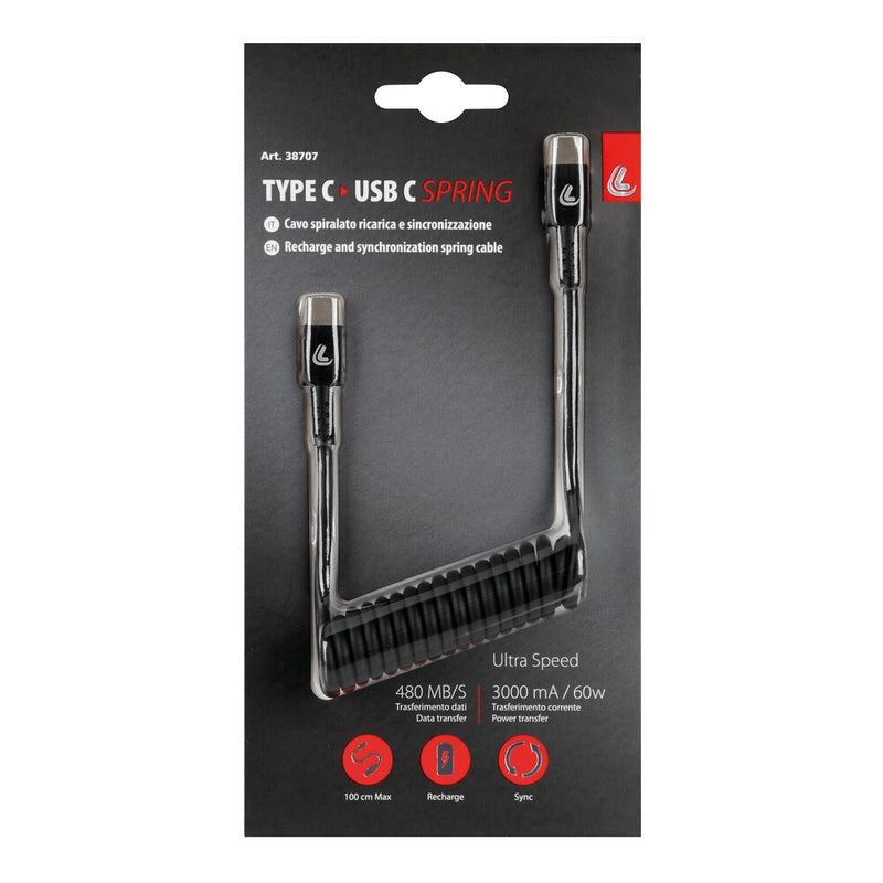 Load image into Gallery viewer, Lampa Veerkabel Usb Type-C > Type-C 100 cm