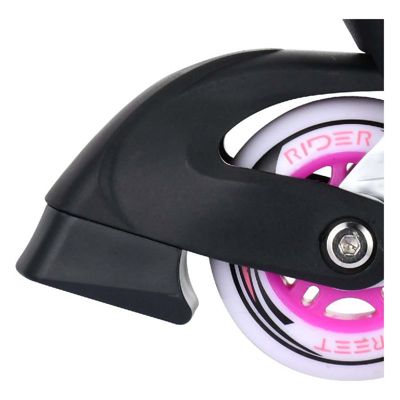 Load image into Gallery viewer, Street rider inlineskates junior aluminium roze grijs mt 29-32