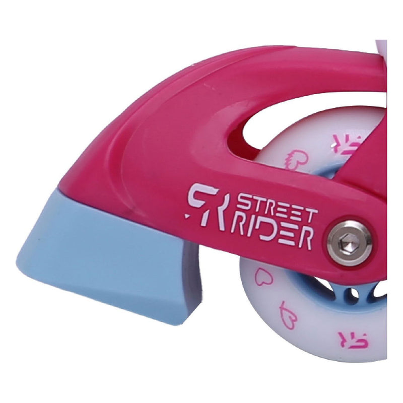 Load image into Gallery viewer, Street Rider Inline Skeelers Roze, Maat 30-33