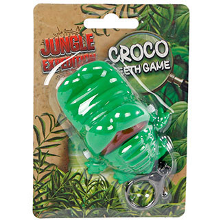 Load image into Gallery viewer, Jungle expedition bijtende krokodil sleutelhanger