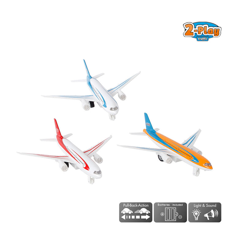 Load image into Gallery viewer, 2-play vliegtuig met licht geluid