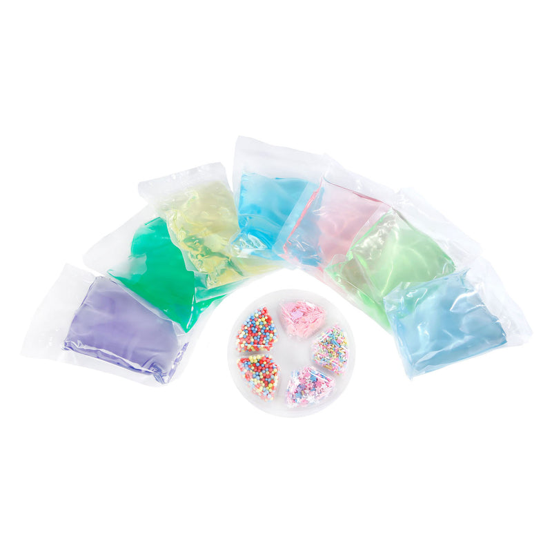 Load image into Gallery viewer, Ty mix je eigen eenhoorn put met glitter en kralen, 700gram