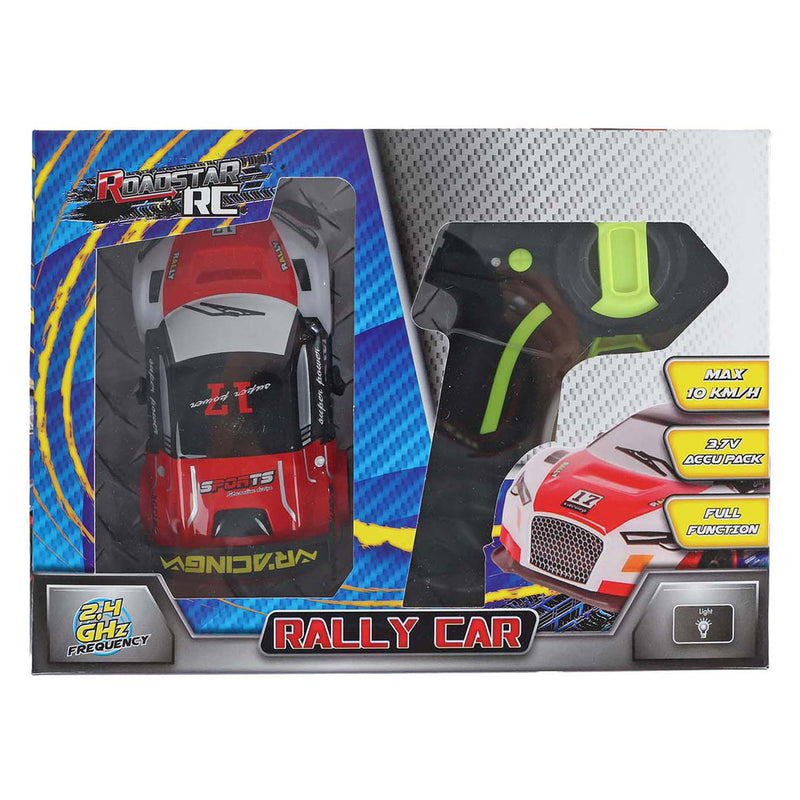 Load image into Gallery viewer, Van manen veenendaal bv roadstar rc bestuurbare rally auto met licht 2.4ghz rood, 13cm