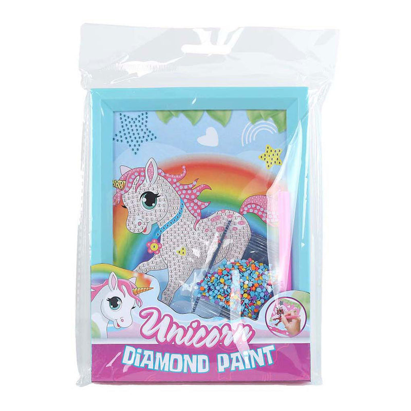 Afbeelding laden in galerijviewer, Unicorn diamond painting eenhoorn met fotolijst