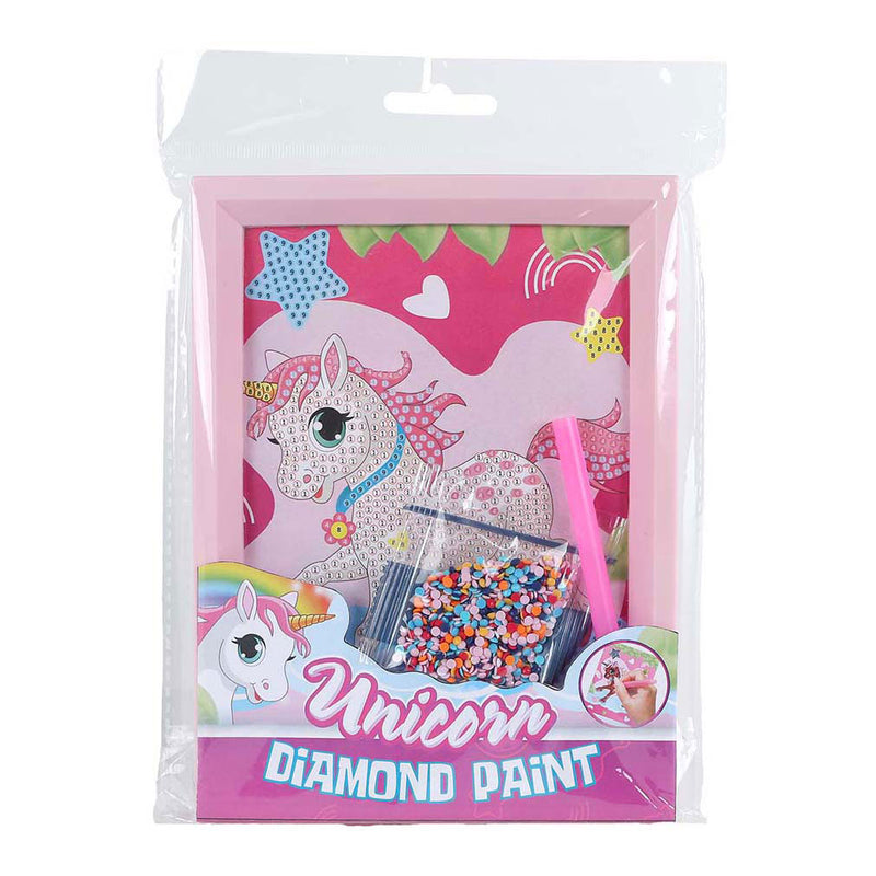 Afbeelding laden in galerijviewer, Unicorn diamond painting eenhoorn met fotolijst