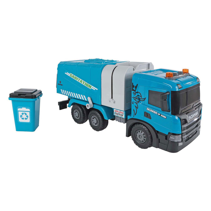 Load image into Gallery viewer, 2-play scania vrachtwagen vuilniswagen frictie met licht en geluid