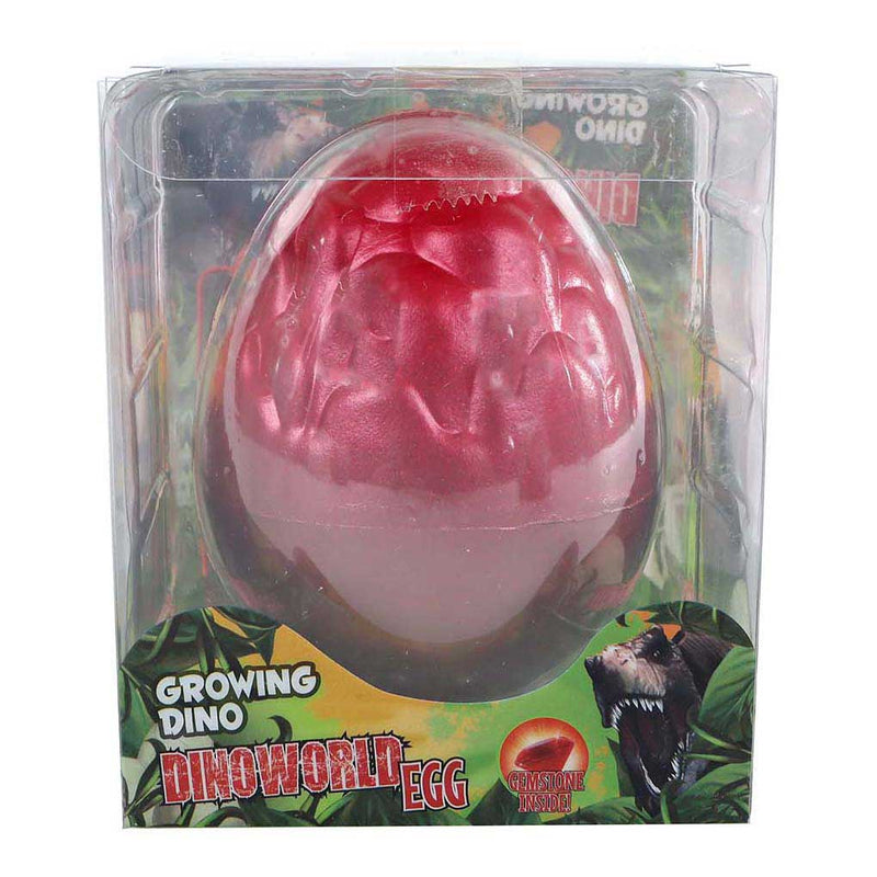 Afbeelding laden in galerijviewer, Dinoworld ei met groeiende dinosaurus met edelsteen 8cm
