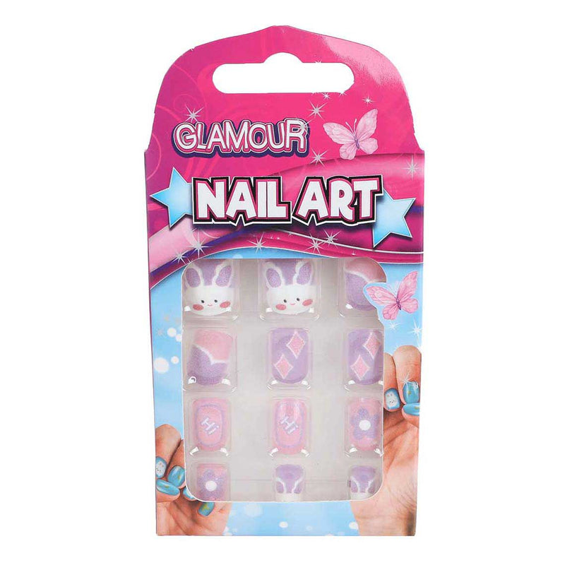 Afbeelding laden in galerijviewer, Glamour kunstnageltjes, 12st.
