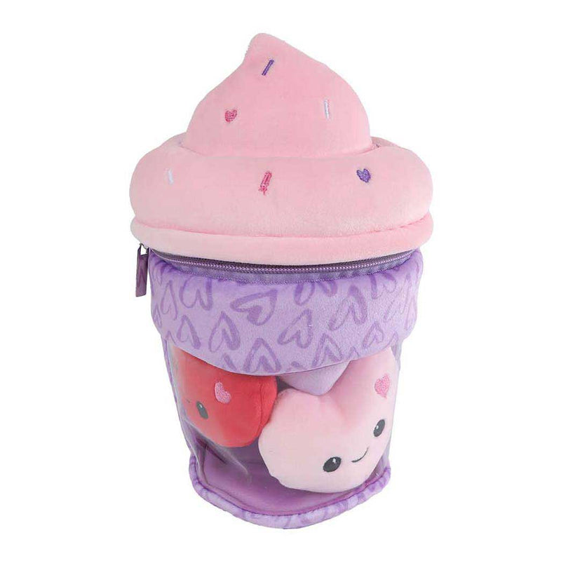 Load image into Gallery viewer, Van manen pluche ijsje knuffel met hartjes - 25cm speelgoed.