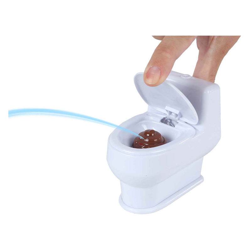 Afbeelding laden in galerijviewer, Poo toilet met drol waterspuitend 10cm