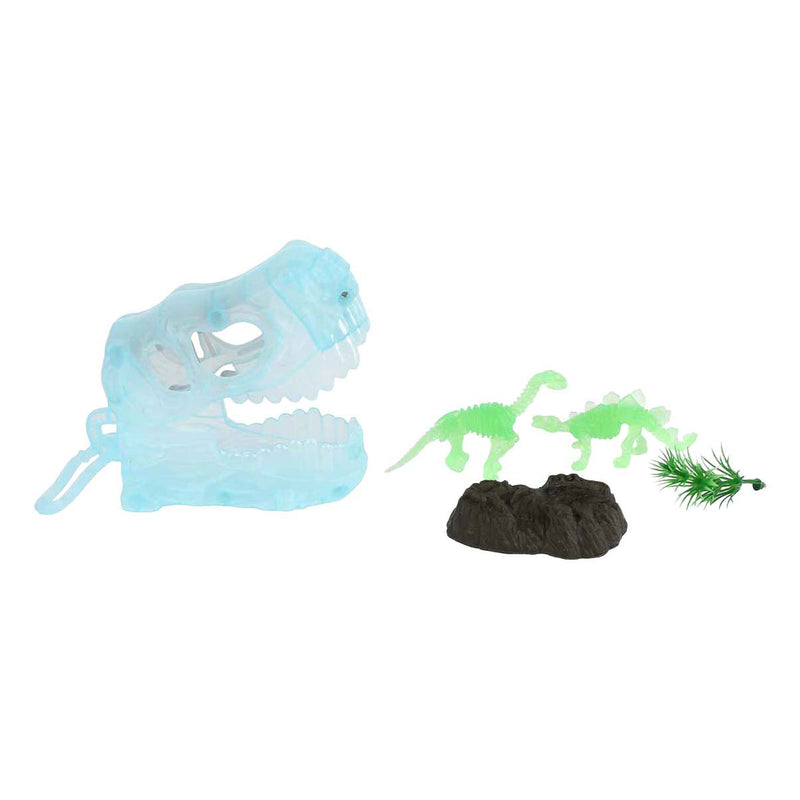 Load image into Gallery viewer, Dinoworld 3d dinosaurus gitd met sleutelhanger met 2 dino's