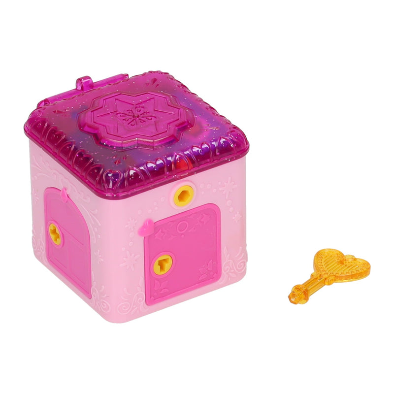 Afbeelding laden in galerijviewer, Verrassingsdoosje roze 5 sleutels - 5x5x5cm