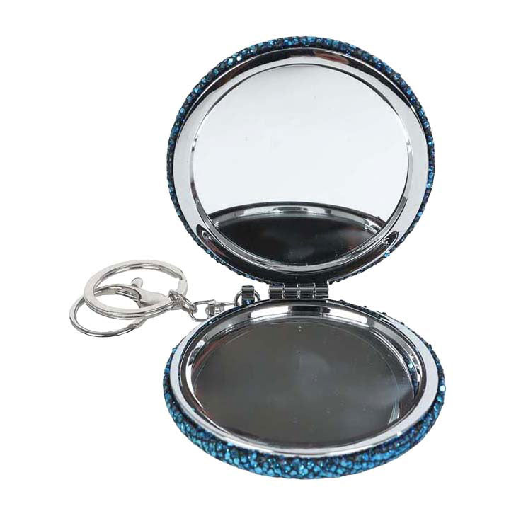 Afbeelding laden in galerijviewer, Glamour spiegeltje diamantjes - 7,5cm