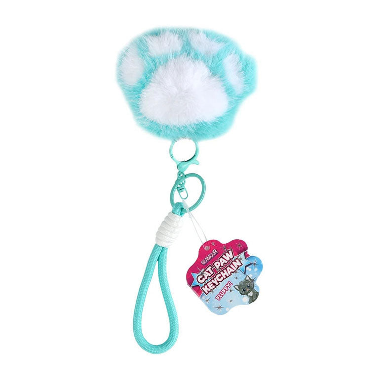 Load image into Gallery viewer, Glamour fluffy sleutelhanger kattenpootje