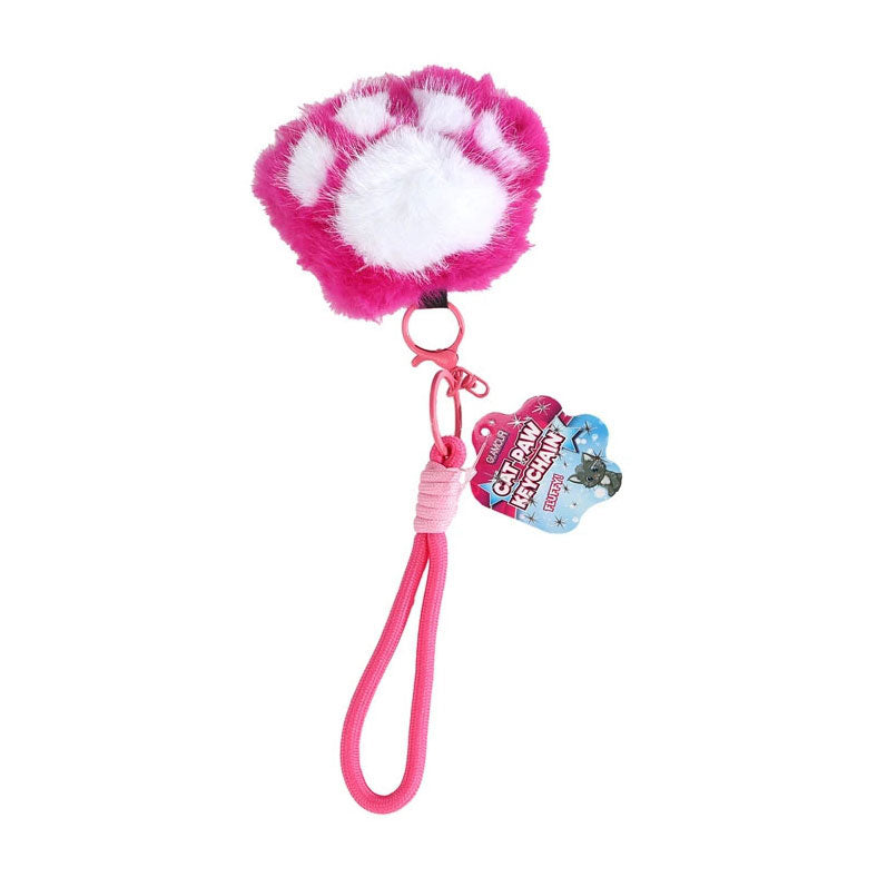 Load image into Gallery viewer, Glamour fluffy sleutelhanger kattenpootje