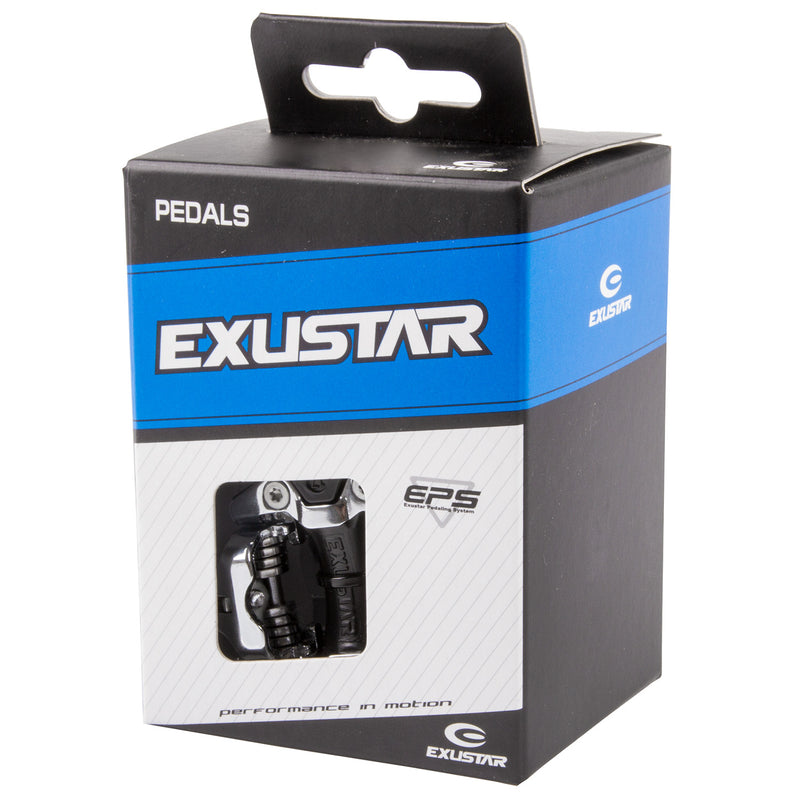 Load image into Gallery viewer, Pedalen exustar e-pm211 (spd) alu zwart