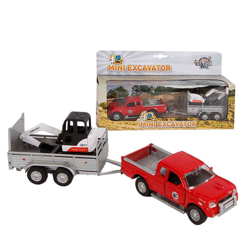 Load image into Gallery viewer, Kids Globe Die-cast Mitsubishi met Minigraver, 27cm