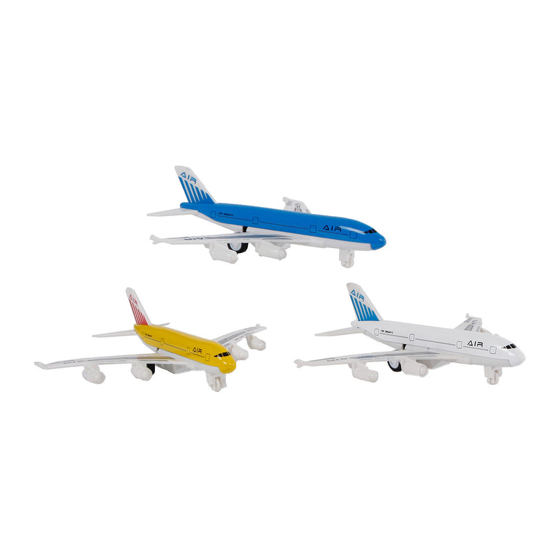 Load image into Gallery viewer, 2-play die-cast pull back vliegtuig, 14cm
