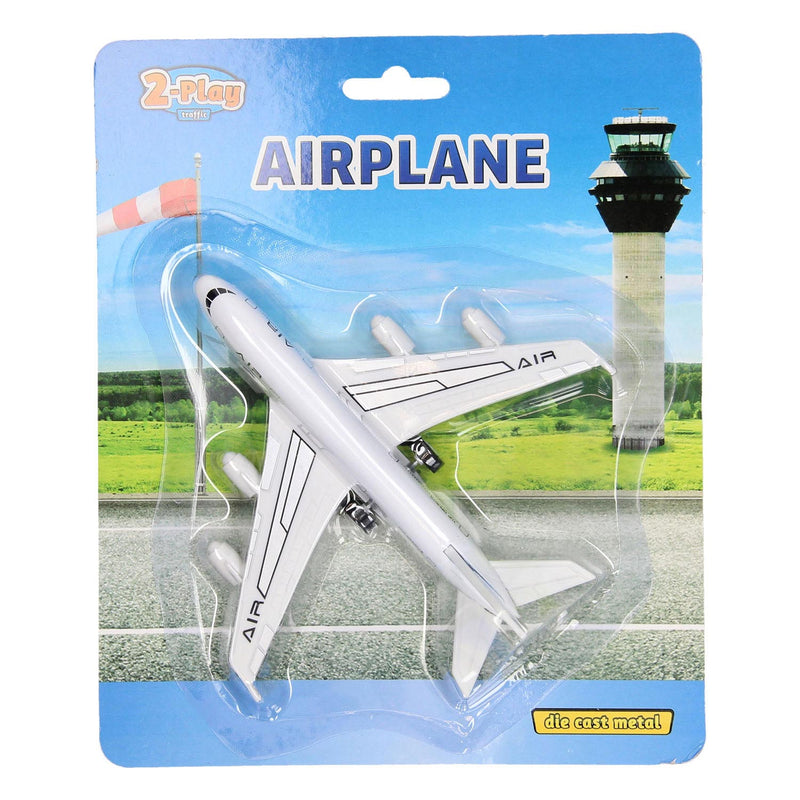 Load image into Gallery viewer, 2-play die-cast pull back vliegtuig, 14cm