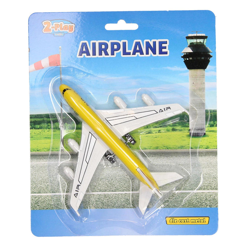Load image into Gallery viewer, 2-play die-cast pull back vliegtuig, 14cm