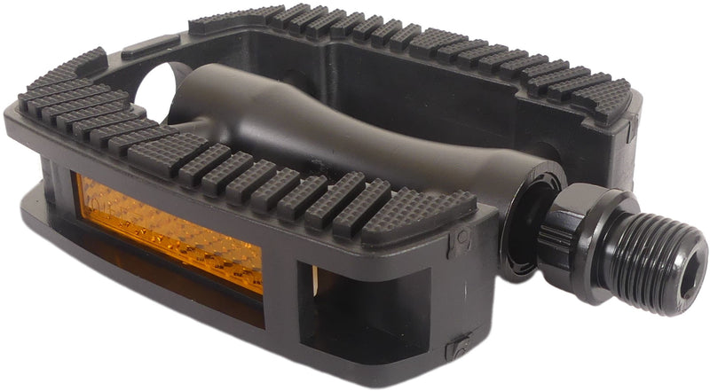 Load image into Gallery viewer, Marwi pedaalset sp-821 met aluminium huis - anti slip - mat zwart (werkplaatsverpakking)