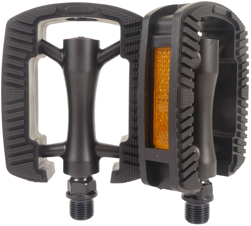 Load image into Gallery viewer, Marwi pedaalset sp-821 met aluminium huis - anti slip - mat zwart (werkplaatsverpakking)