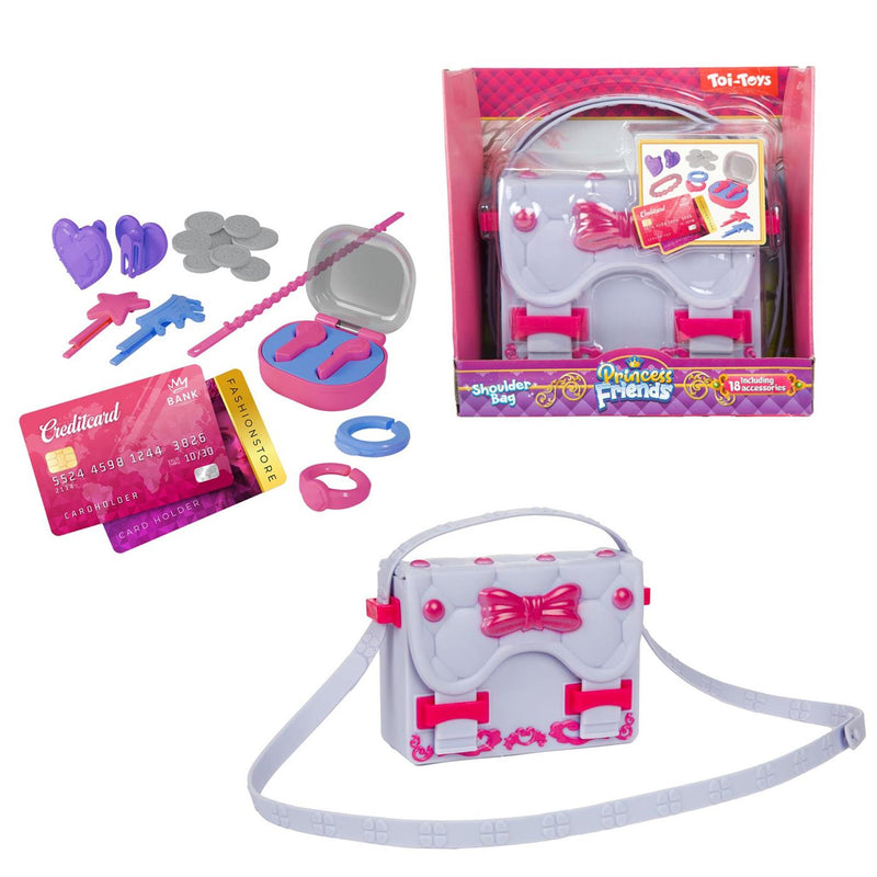 Afbeelding laden in galerijviewer, Toi-toys princess friends schoudertas met acc 12dlg 2ass +