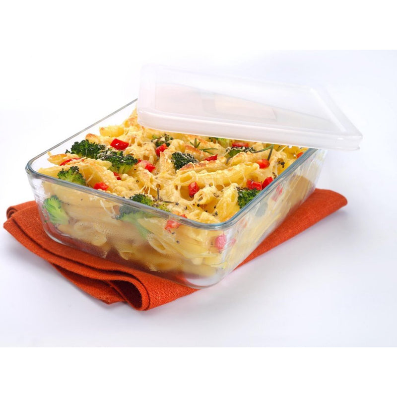 Load image into Gallery viewer, Pyrex cook freeze glazen ovenschaal + deksel 4l transparant