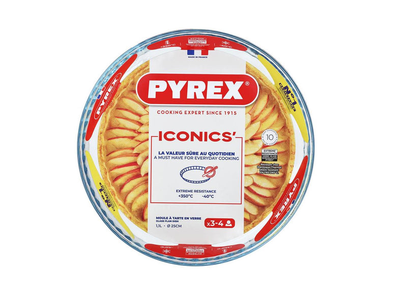 Load image into Gallery viewer, Pyrex taartvorm glas 25cm 1,1l