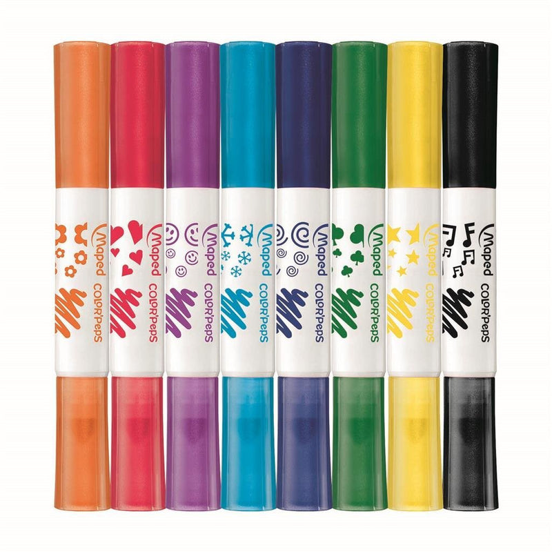 Load image into Gallery viewer, Maped color'peps duo stamp viltstiften 8 stuks
