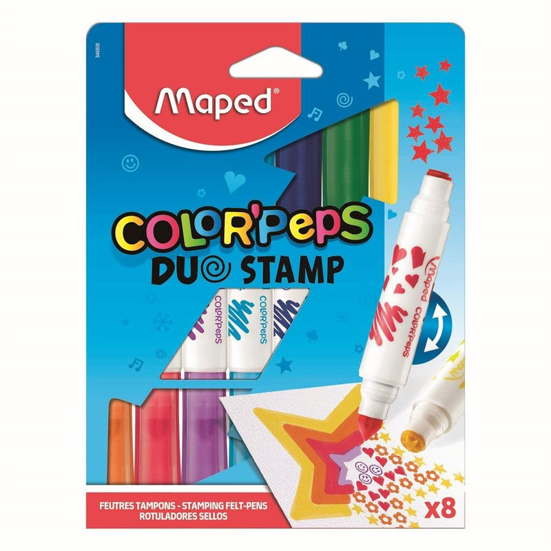 Load image into Gallery viewer, Maped color'peps duo stamp viltstiften 8 stuks