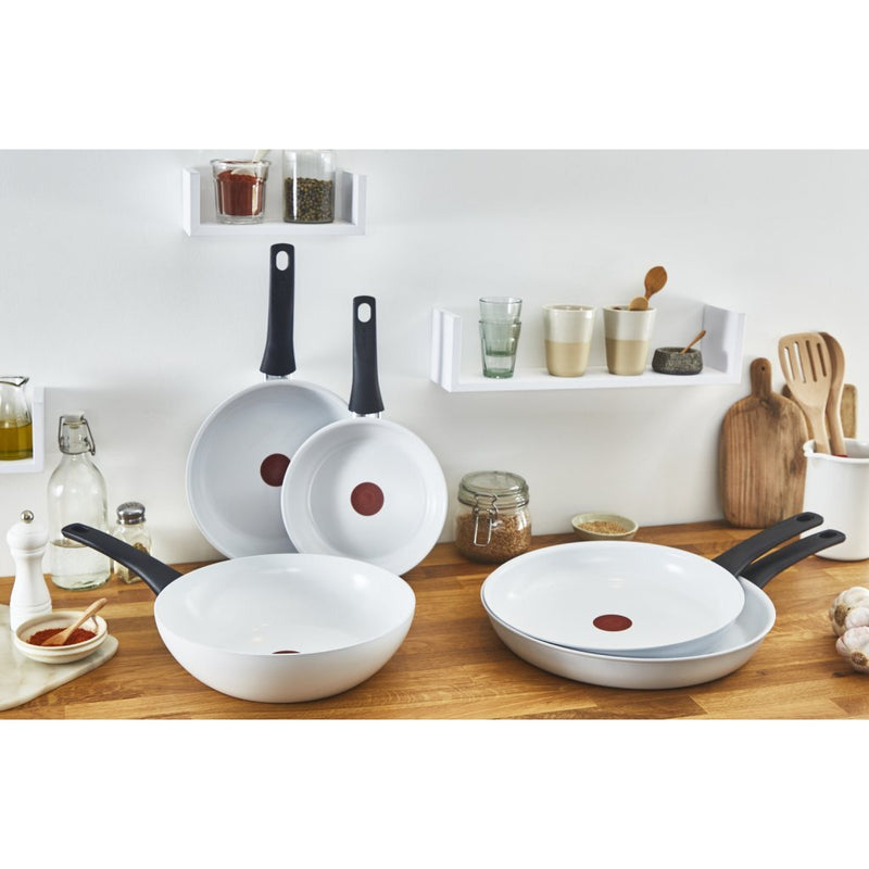Load image into Gallery viewer, Tefal kookgerei tefal ceramic control koekenpan 24 cm wit
