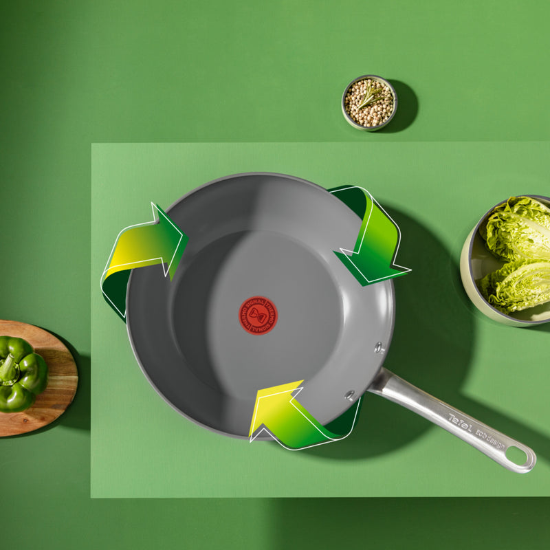 Load image into Gallery viewer, Tefal renew+ wokpan - ø28 cm - keramisch - pfas-vrij - geschikt voor inductie