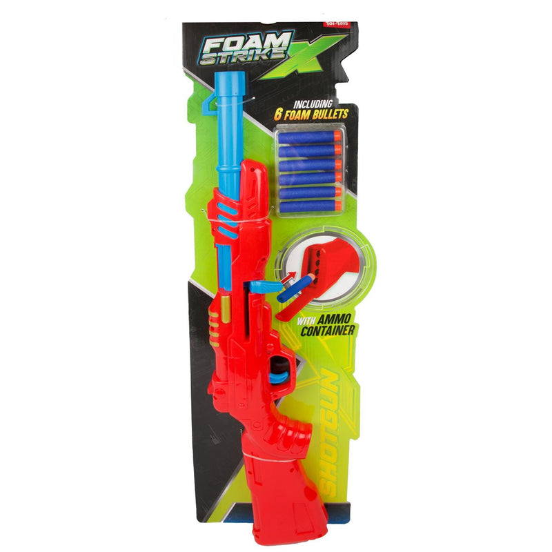 Afbeelding laden in galerijviewer, Toi-toys foam strikex geweer -shotgun-met 6 foampijlen 2ass