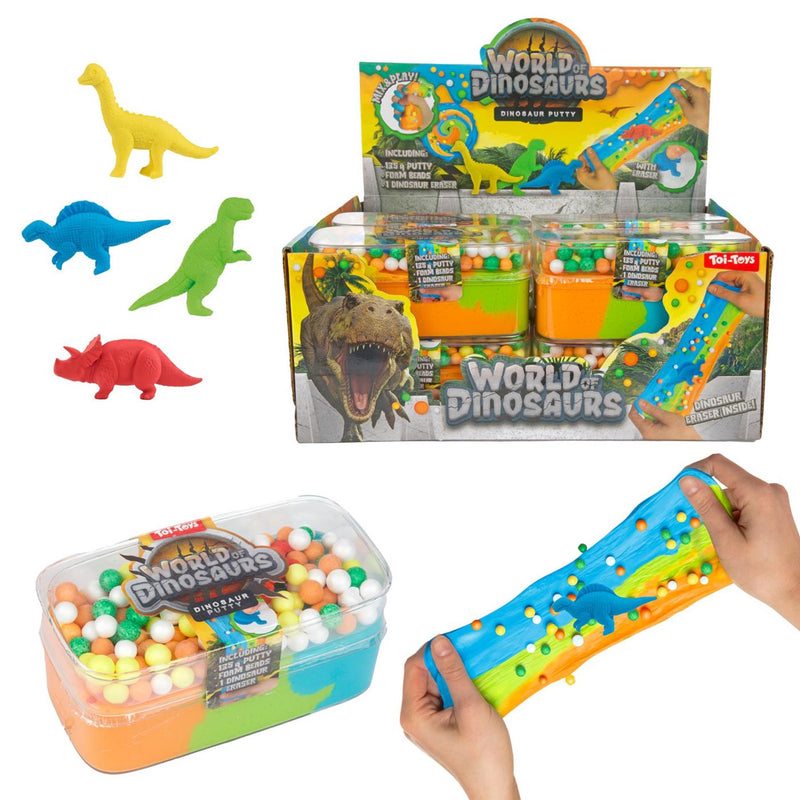 Afbeelding laden in galerijviewer, Toi-toys world of dinosaur puffer slijm - 135gr.