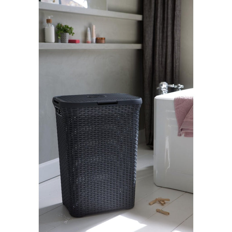 Load image into Gallery viewer, Curver style wasbox 60l antraciet