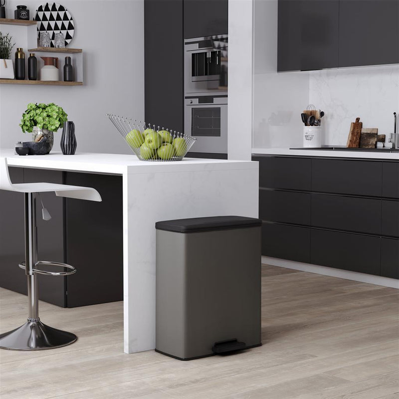 Load image into Gallery viewer, Curver decobin pedaalemmer 65l cool grey