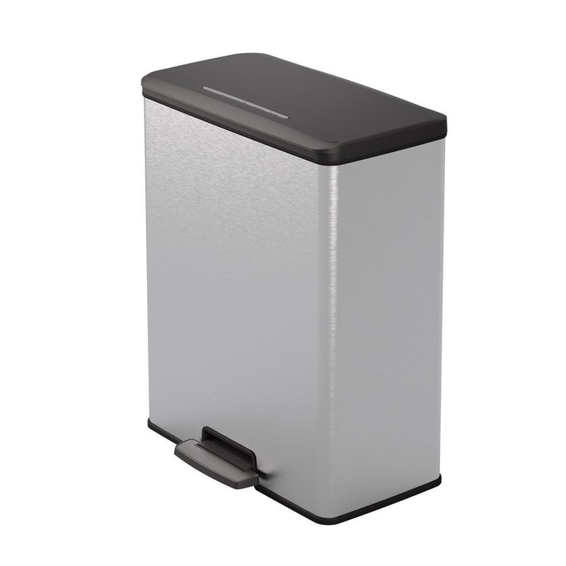 Load image into Gallery viewer, Curver decobin pedaalemmer 65l zilver metallic