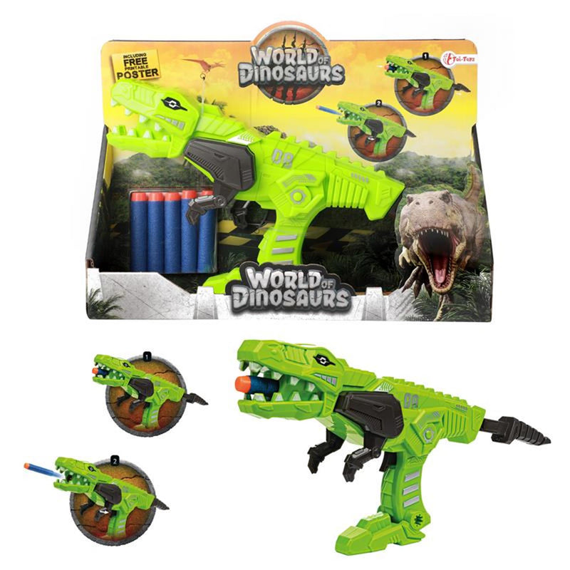 Load image into Gallery viewer, Toi-toys world of dinosaurs afschietpistool met foampijlen