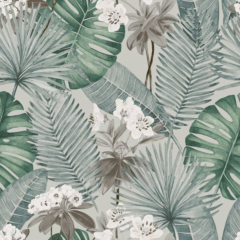 Load image into Gallery viewer, Dutch wallcoverings behang eden grijs en lichtgroen