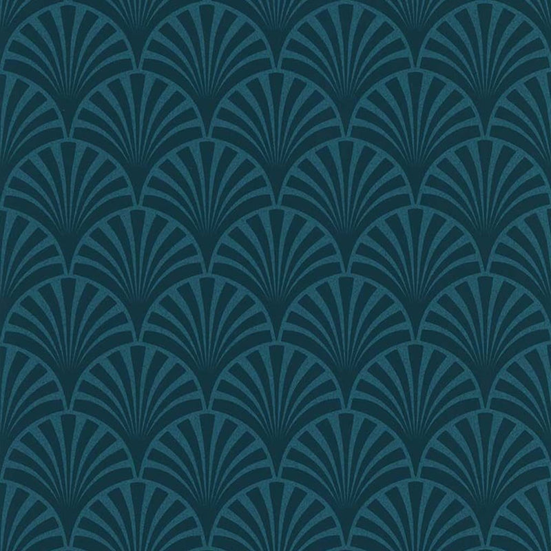 Load image into Gallery viewer, Noordwand Noordwand Behang couleurs matières 20's Pattern Artdeco blauw