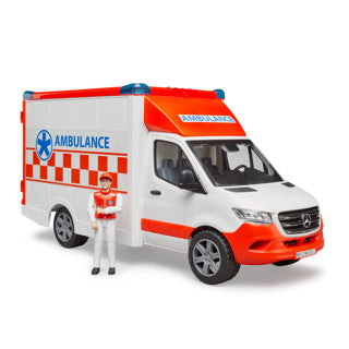 Load image into Gallery viewer, Bruder mercedes sprinter ambulance met ambulancebroeder - licht geluid - 2676